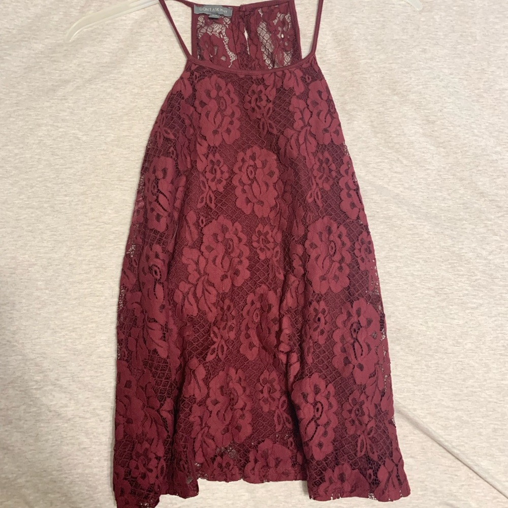 lace, halter top